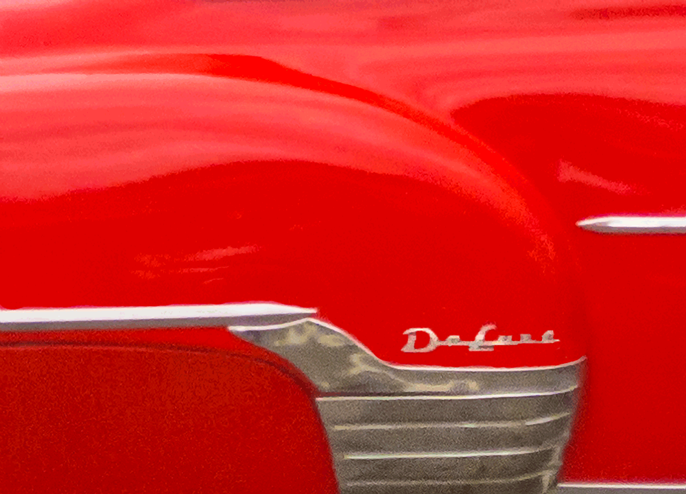 part of red car in cuba